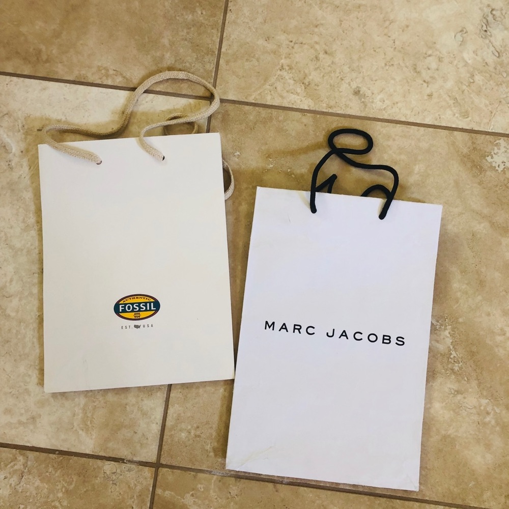 Fossil and mark jakobs shopping bags